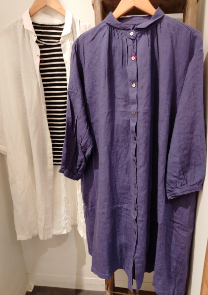 リネンシャツワンピース入荷致しました！