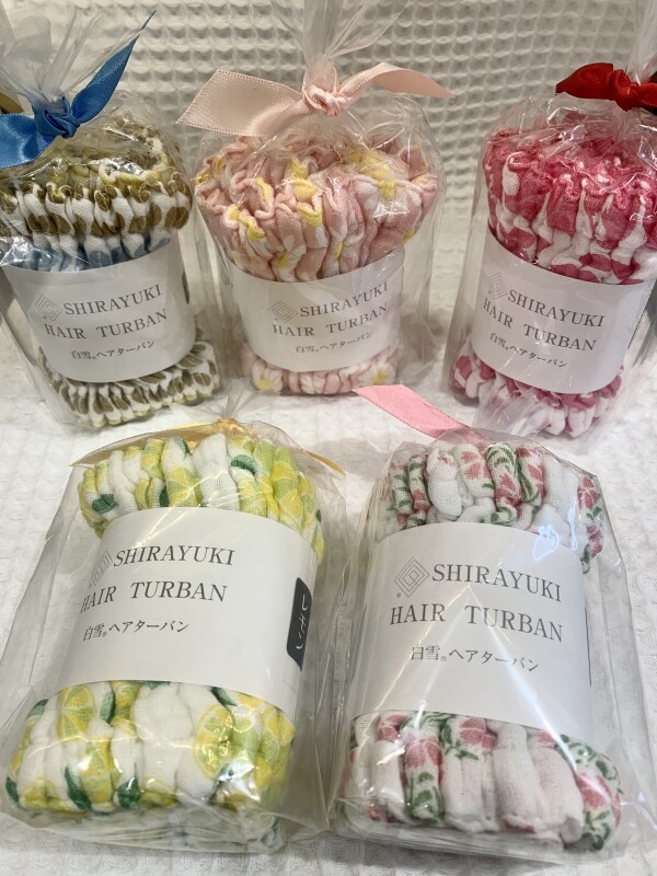 白雪ヘアターバン入荷しました！