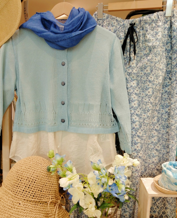 人気の和紙素材カーディガン入荷しました♪